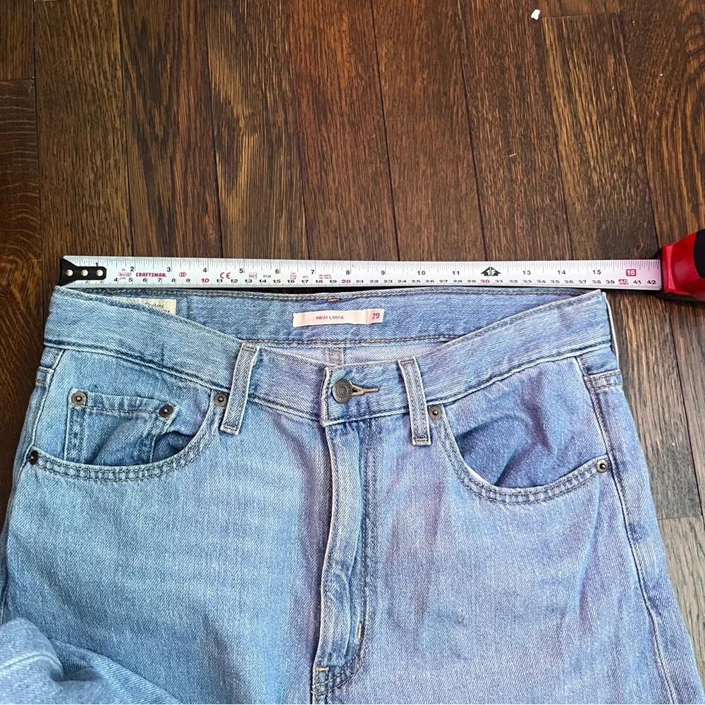 Levi's Premium High Loose Wide Leg hemp blend Sz 29 - Picture 5 of 8